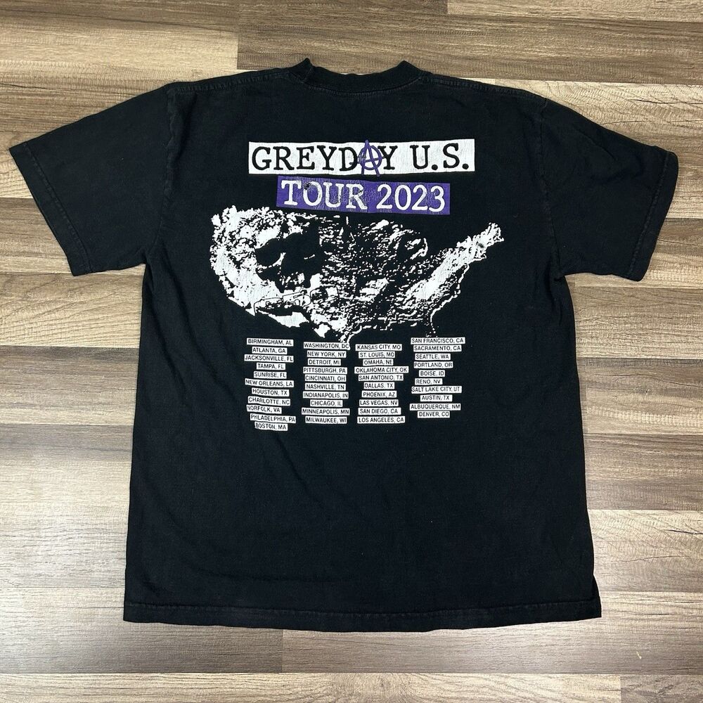 G59 2023 Grey Day Tour Shirt Suicideboys Ghostemane City Morgue Sz Large - Picture 2 of 8